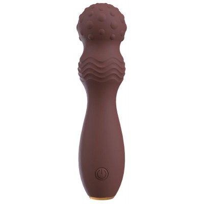 Cute powerful silicone vibrator with a versatile head